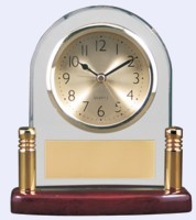 Glass arch clock